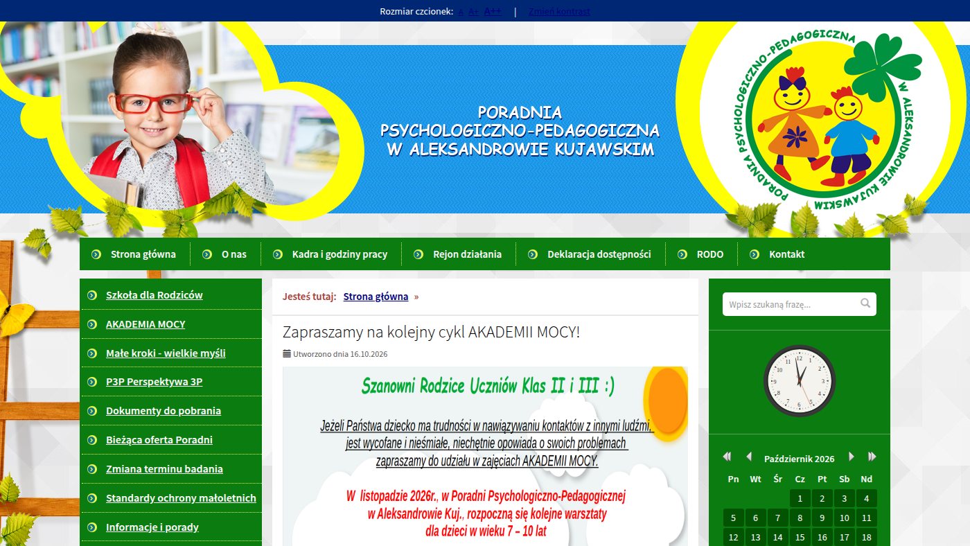 The home page of aleksandrowkuj.naszaporadnia.com