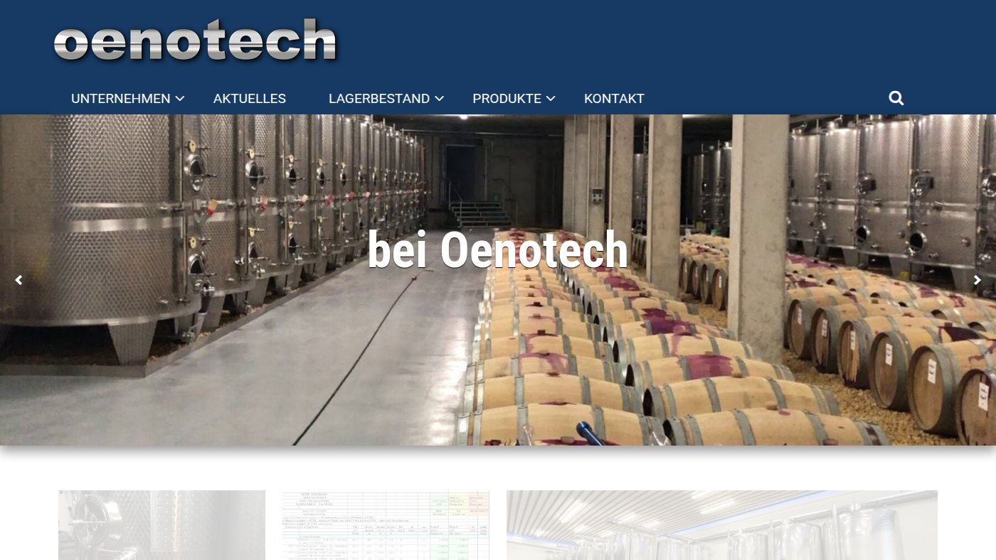 The home page of oenotech.de