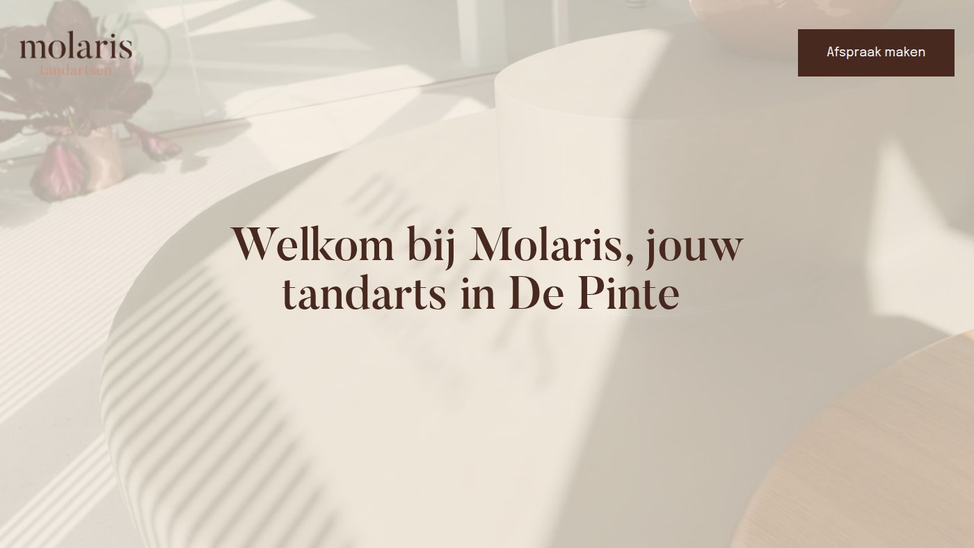 The home page of molaris.be