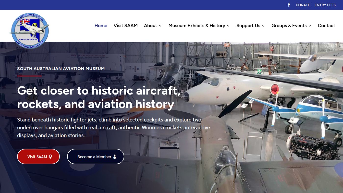 The home page of saam.org.au