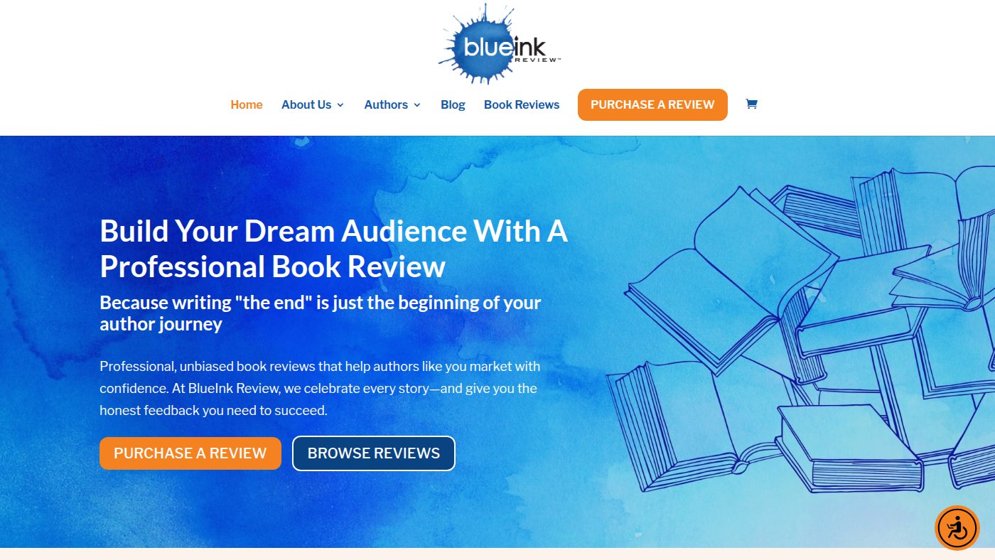 The home page of blueinkreview.com