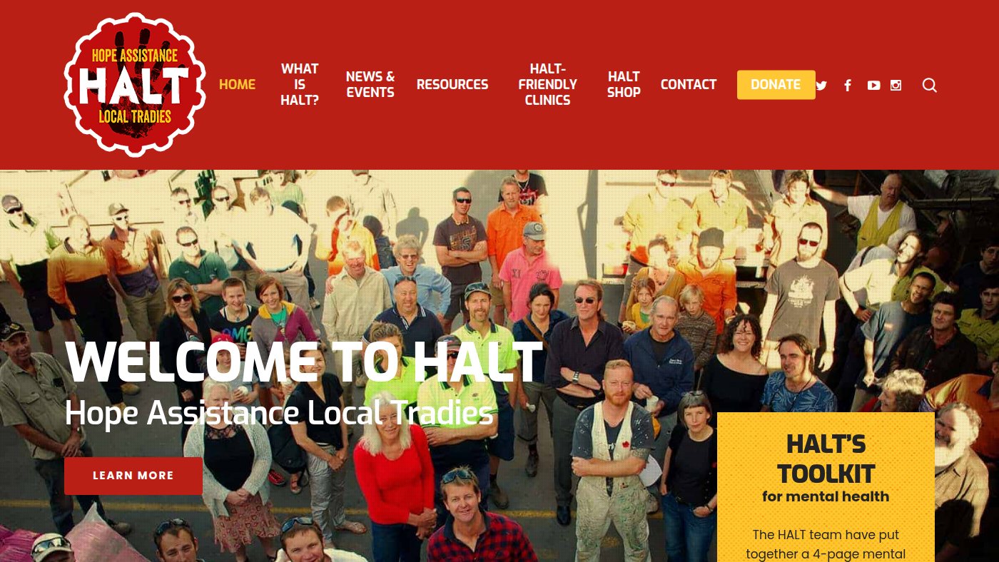 The home page of halt.org.au