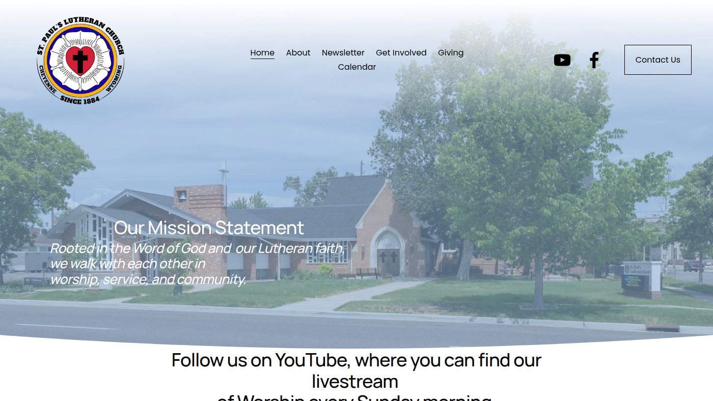 The home page of stpaulscheyenne.org