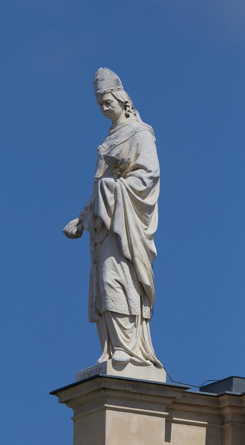 Bernward of Hildesheim: Bernward of Hildesheim, roof figure at the Kunsthistorisches Museum, Vienna. Artist: Josef Meßner