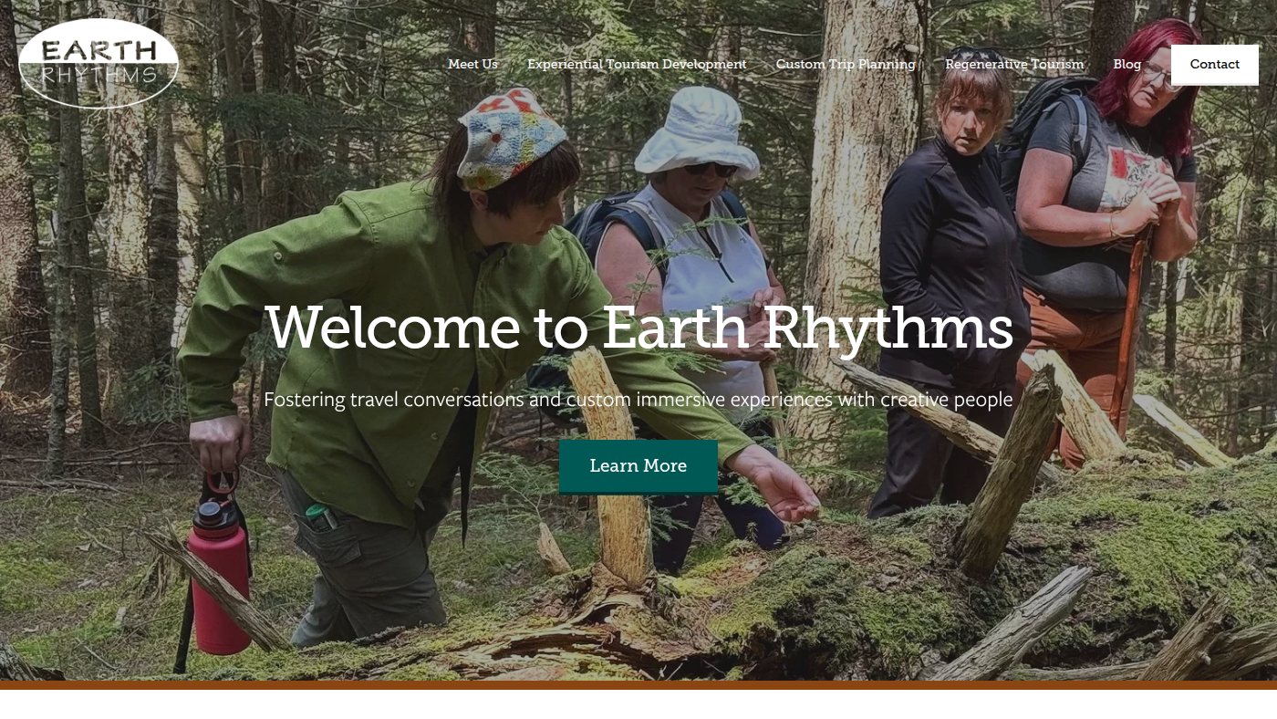 The home page of earthrhythms.ca