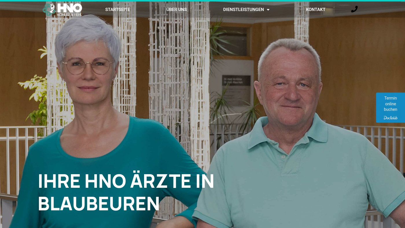 The home page of hno-hehl-koehler.de
