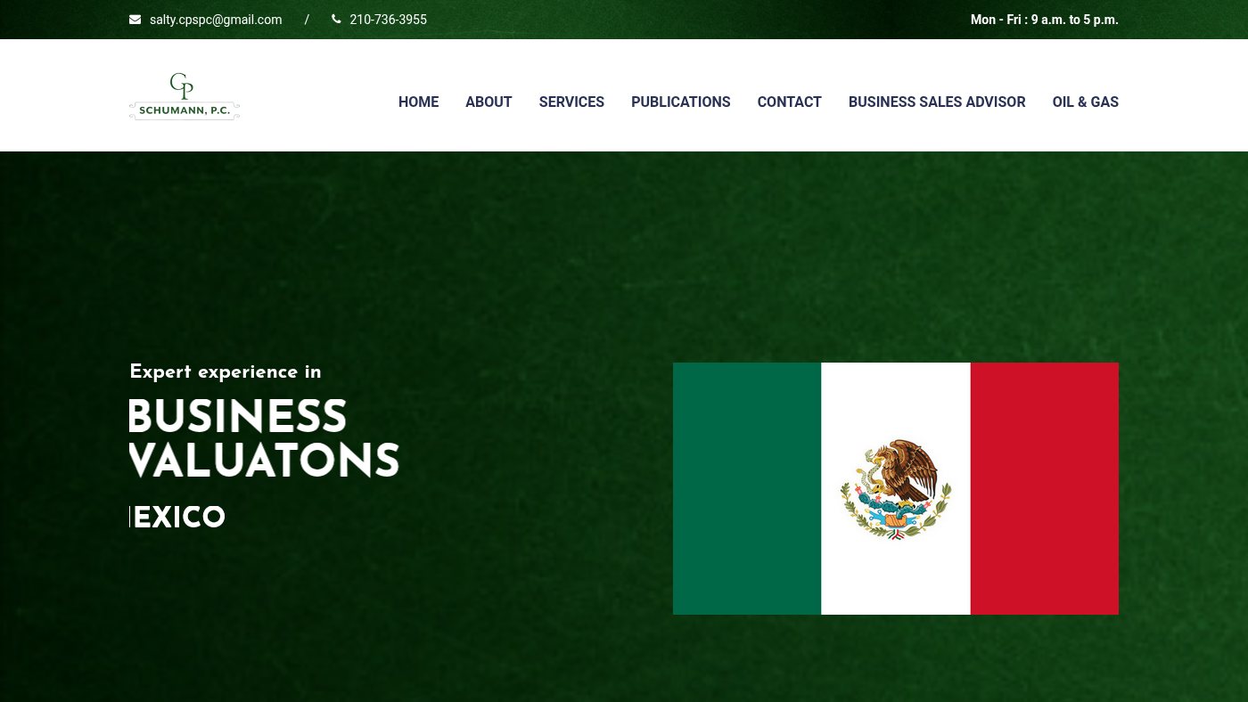 The home page of cpschumannco.com