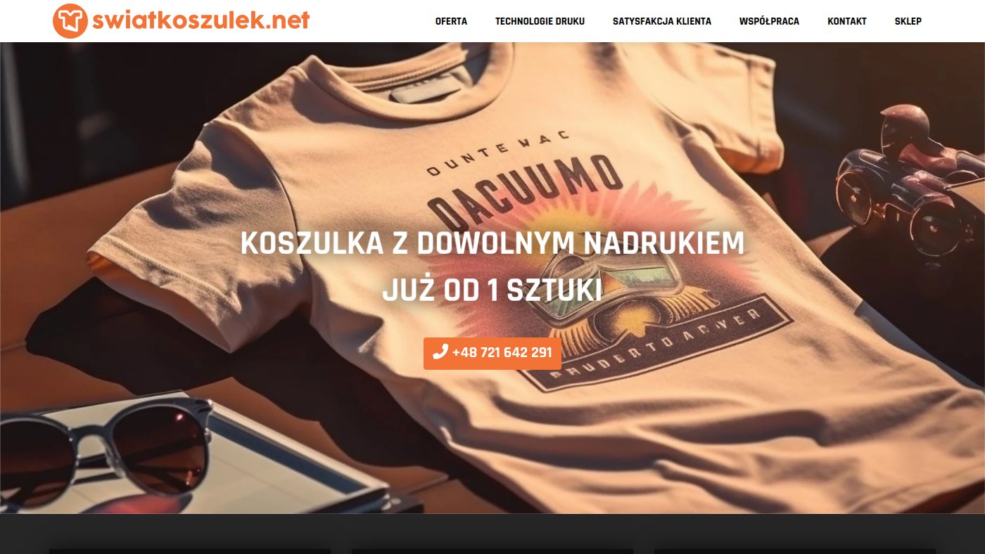The home page of swiatkoszulek.net
