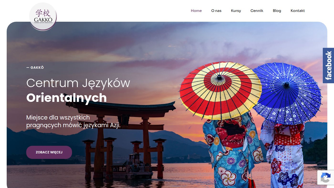 The home page of gakko.waw.pl