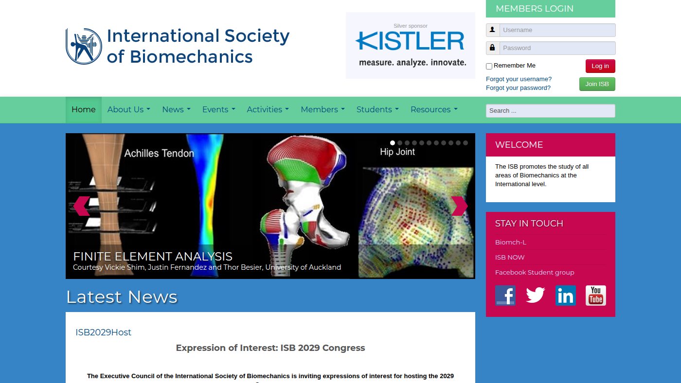 The home page of isbweb.org