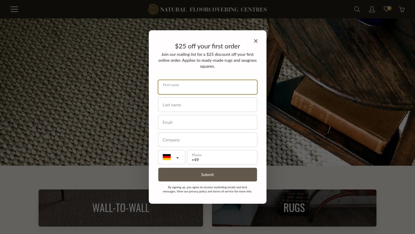 The home page of naturalfloor.com.au