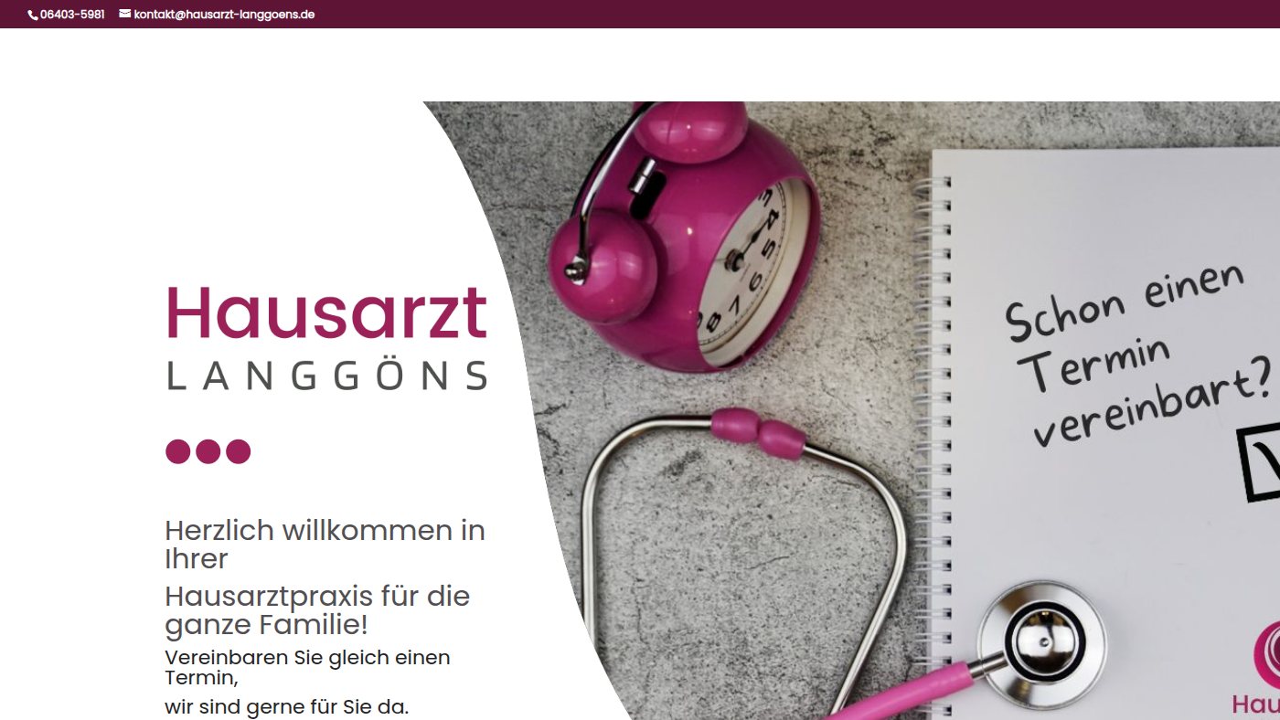 The home page of hausarzt-langgoens.de