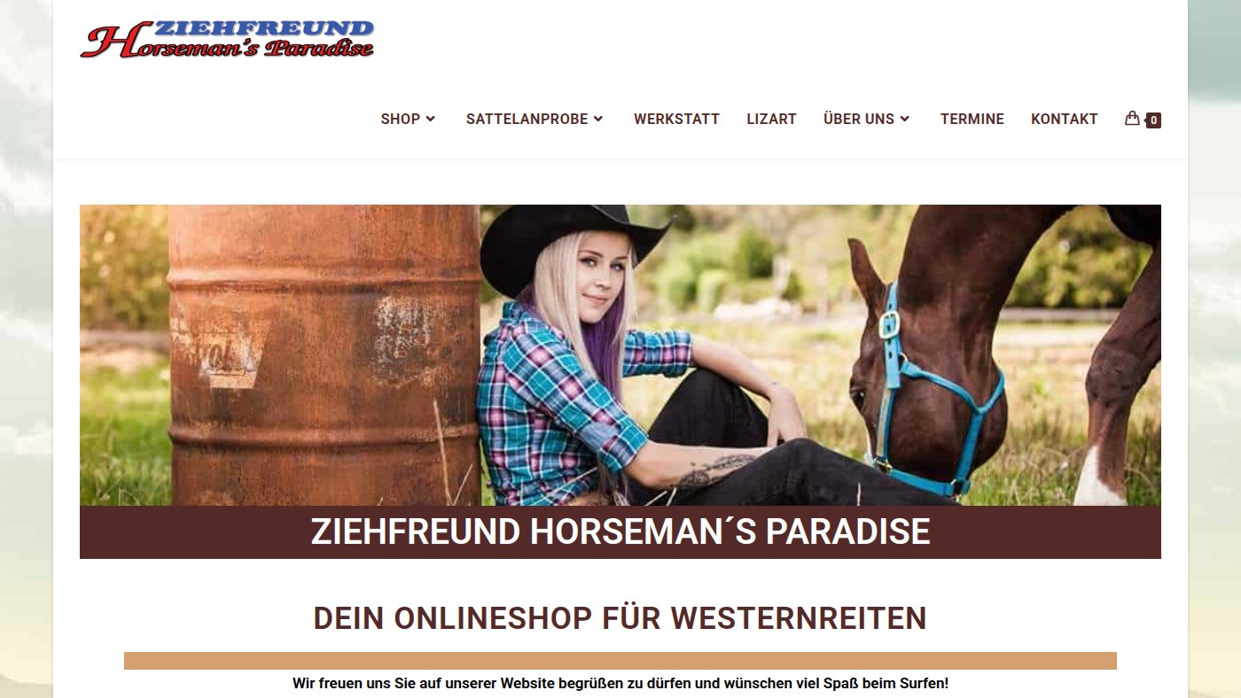 The home page of ziehfreund.at