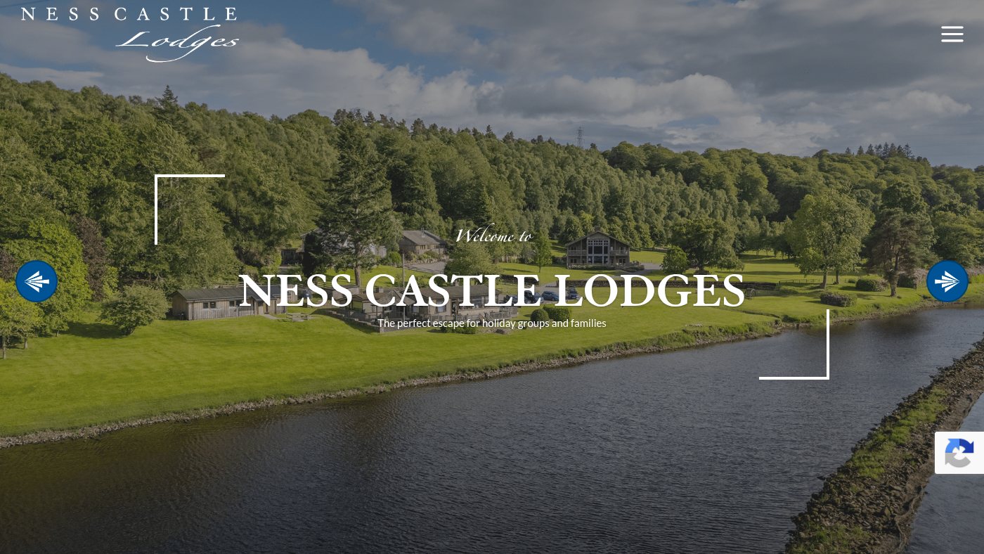 The home page of nesscastlelodges.co.uk