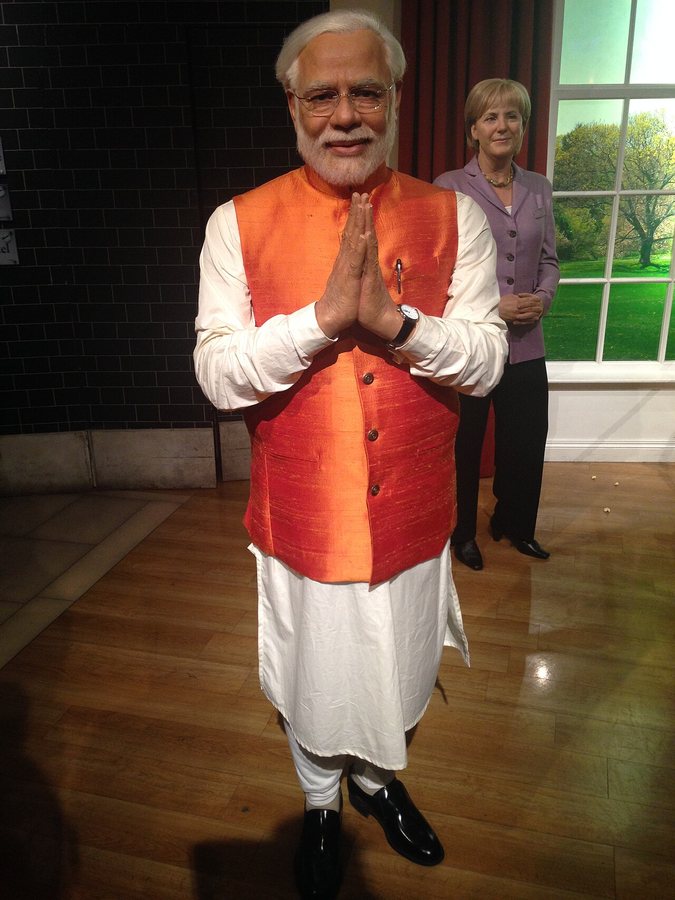 Wachsfigur von Narendra Modi bei Madame Tussauds in London
