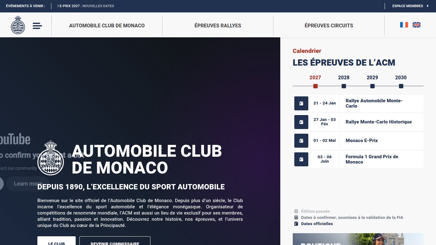 The home page of acm.mc