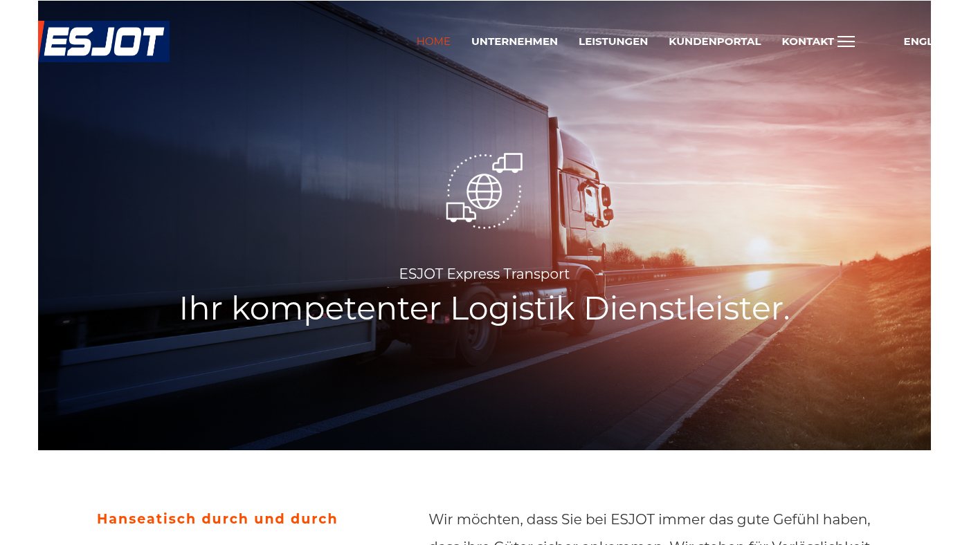 The home page of esjot-express.de