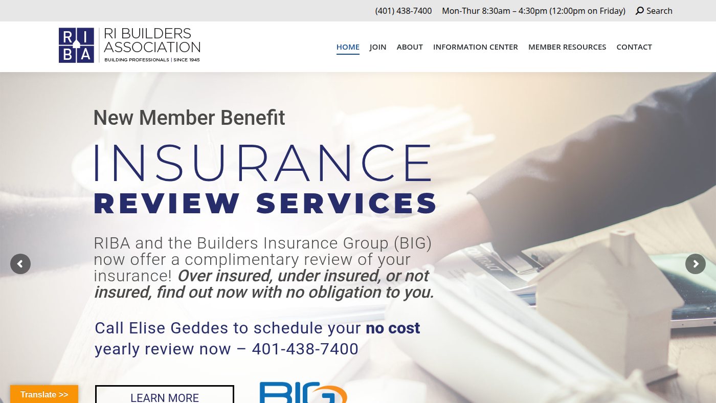 The home page of ribuilders.org