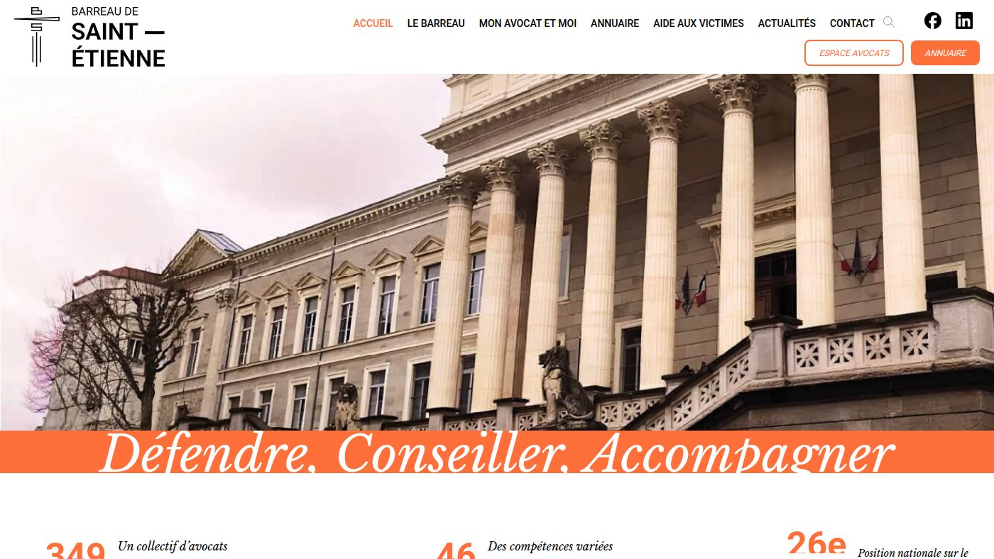The home page of avocat-saint-etienne.com