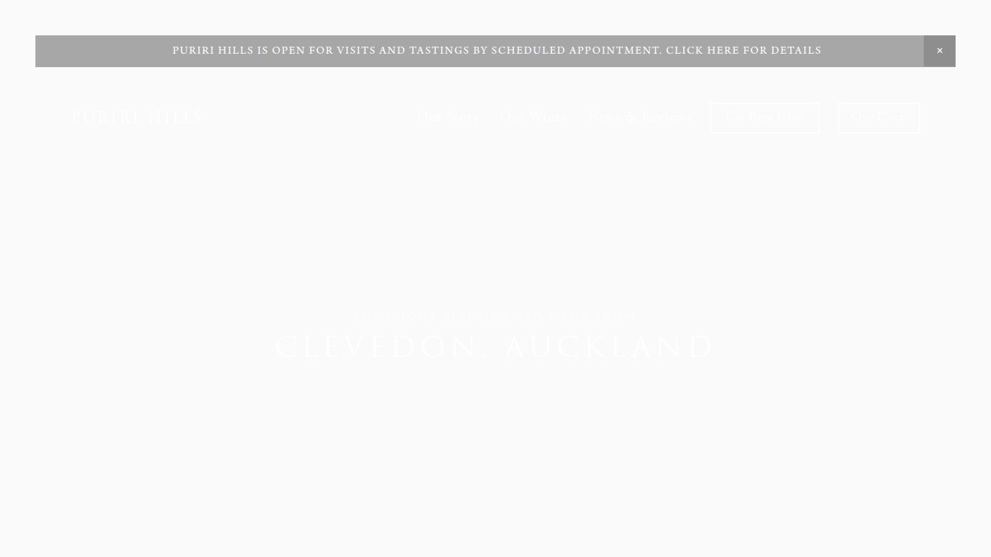 The home page of puririhills.com