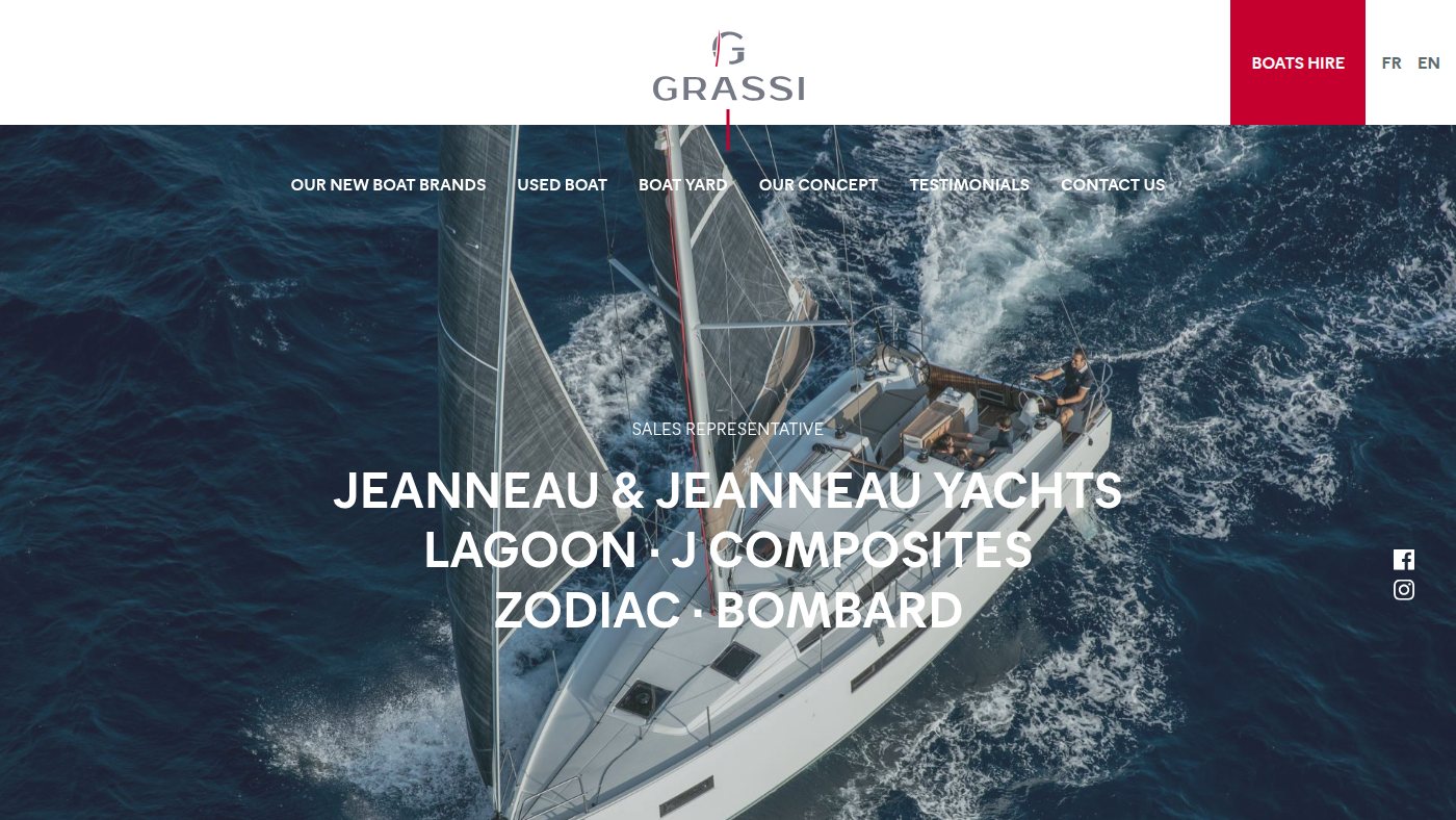 The home page of grassibateaux.com