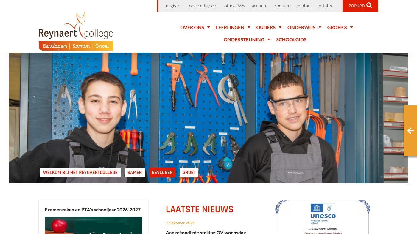 The home page of reynaert.nl