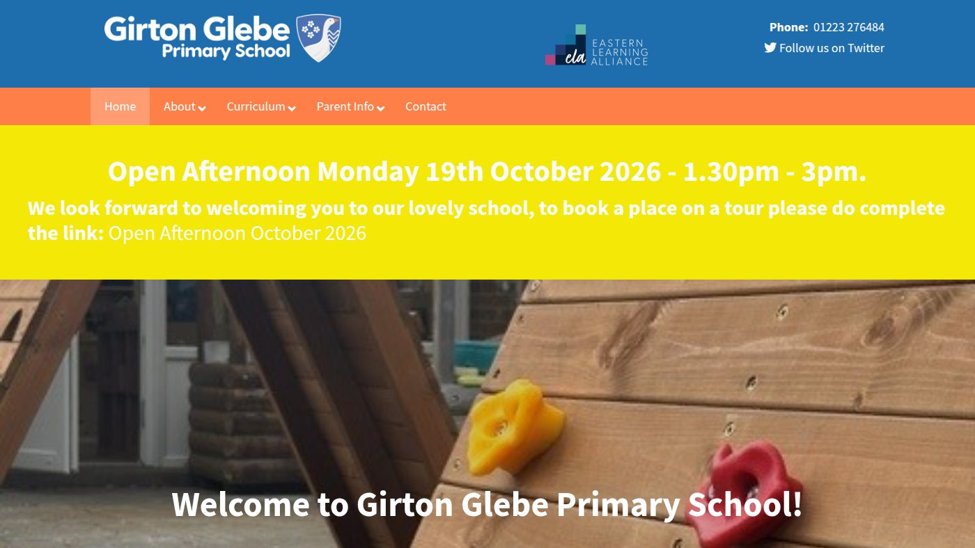 The home page of girtonglebe.com