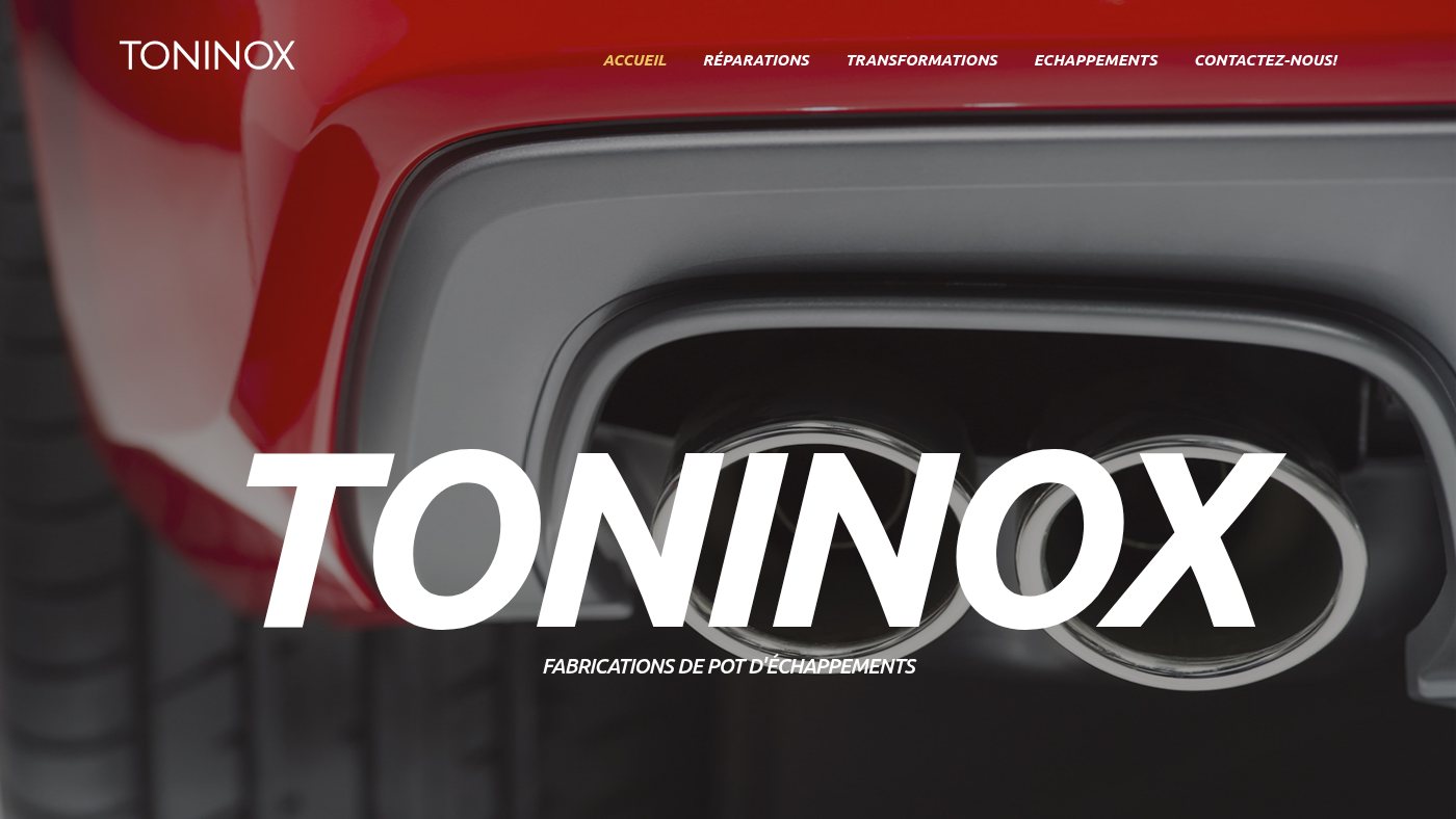 The home page of toninox.be