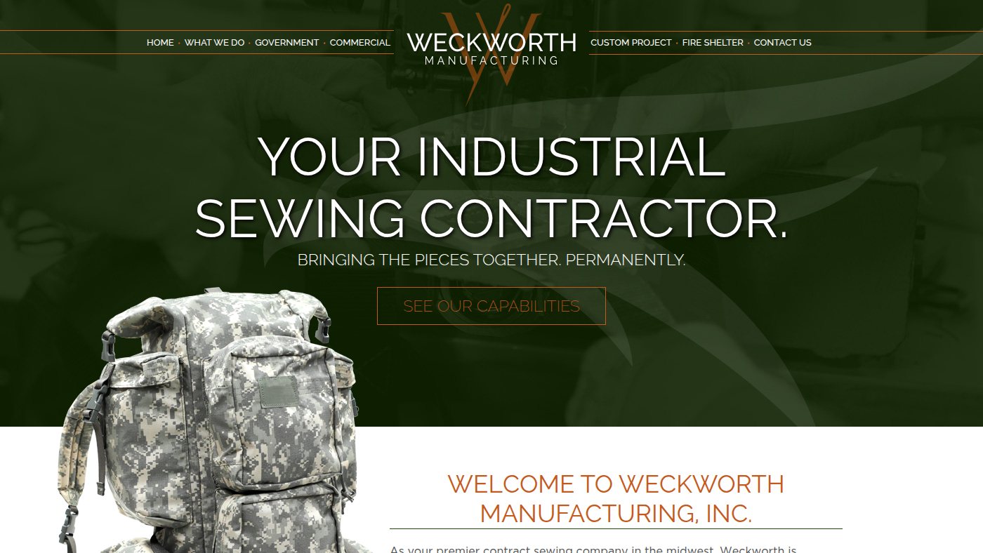 The home page of weckworth.com