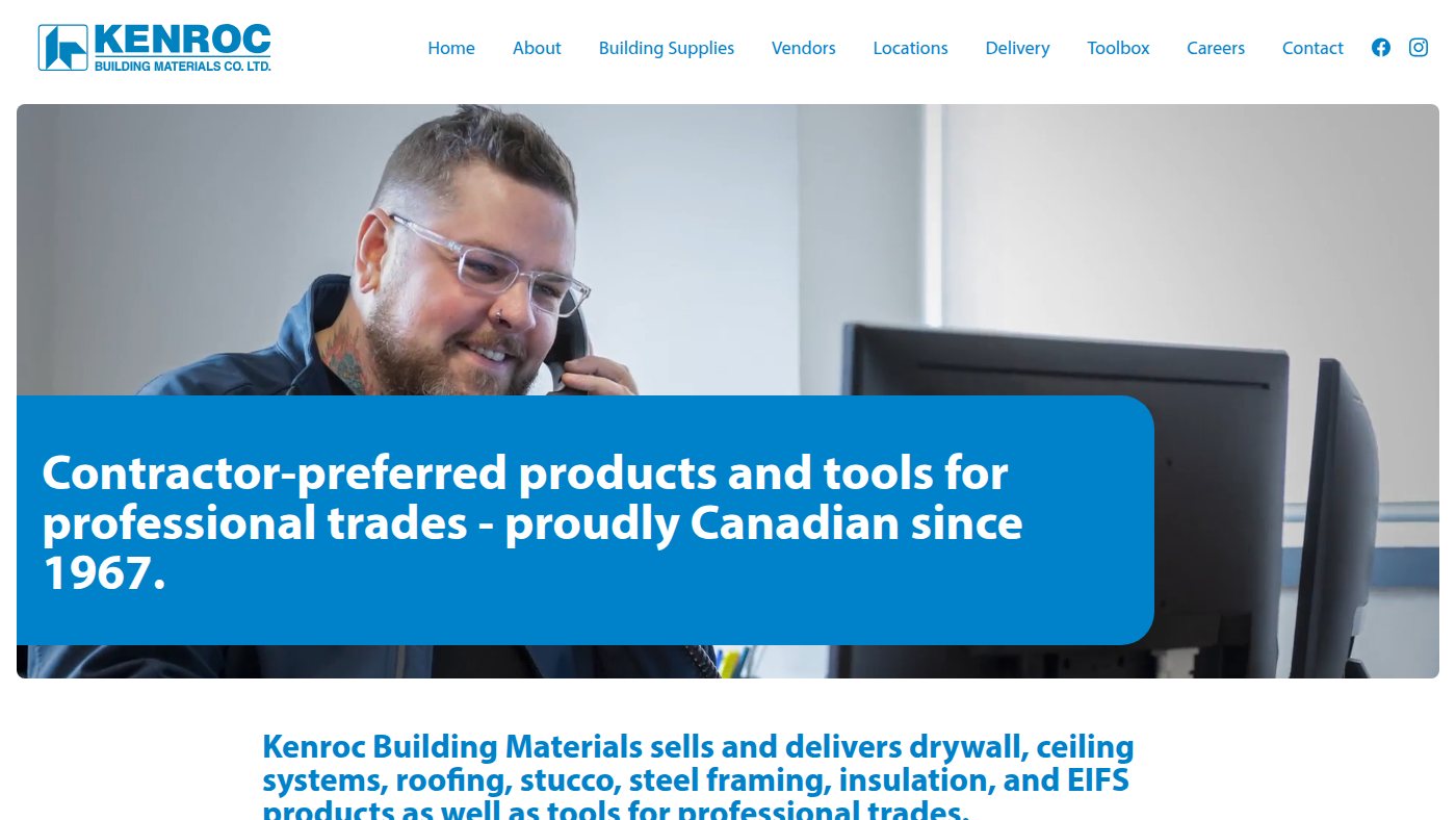 The home page of kenroc.com