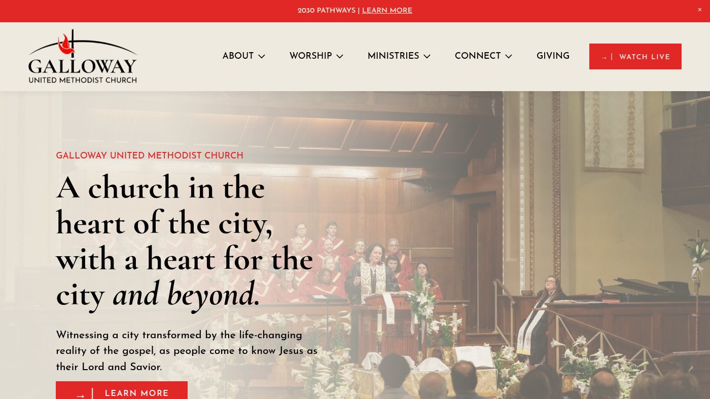 The home page of gallowayumc.org