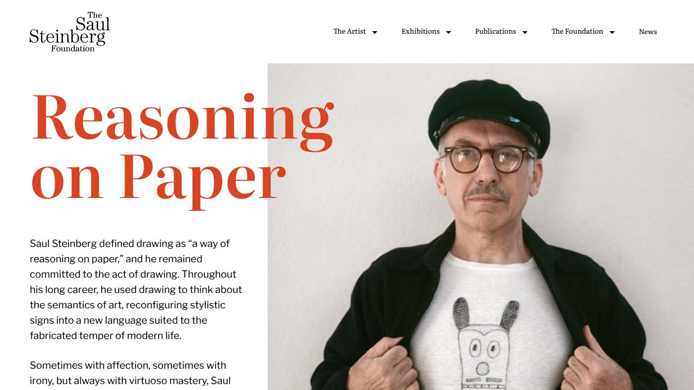 The home page of saulsteinbergfoundation.org