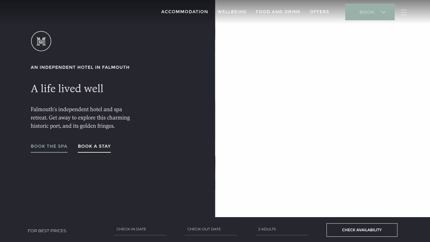 The home page of merchantsmanor.com