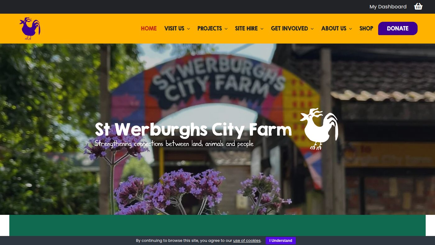 The home page of swcityfarm.co.uk