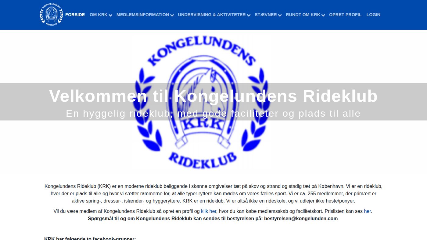 The home page of kongelunden.com