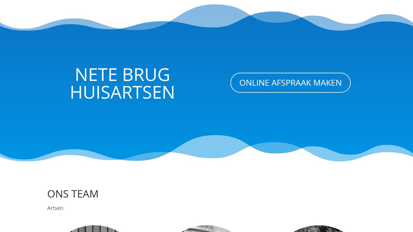 The home page of netebrughuisartsen.be