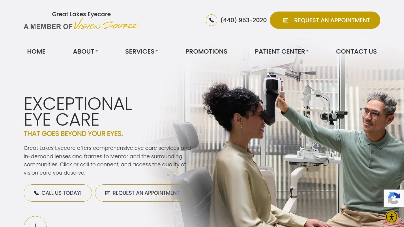 The home page of visionsource-greatlakes.com