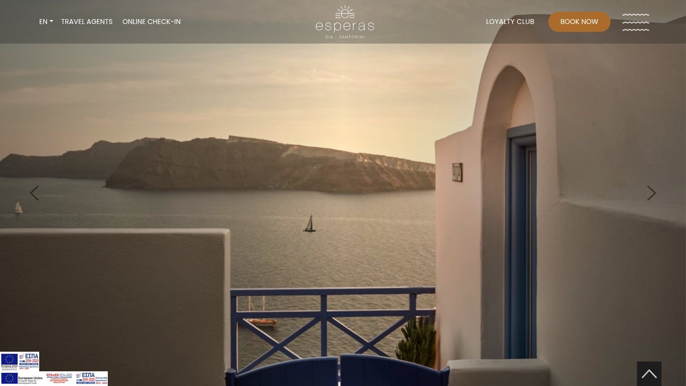 The home page of esperas-santorini.com