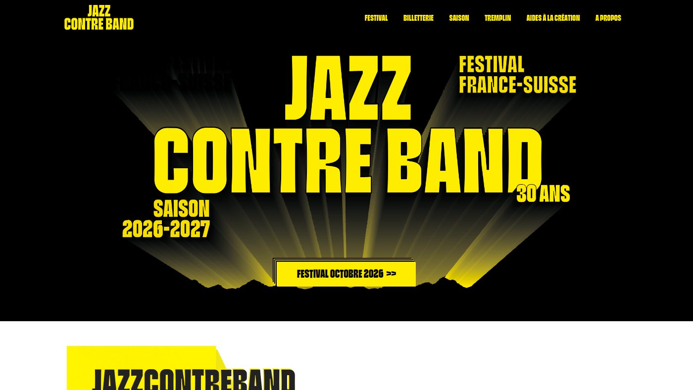 The home page of jazzcontreband.com