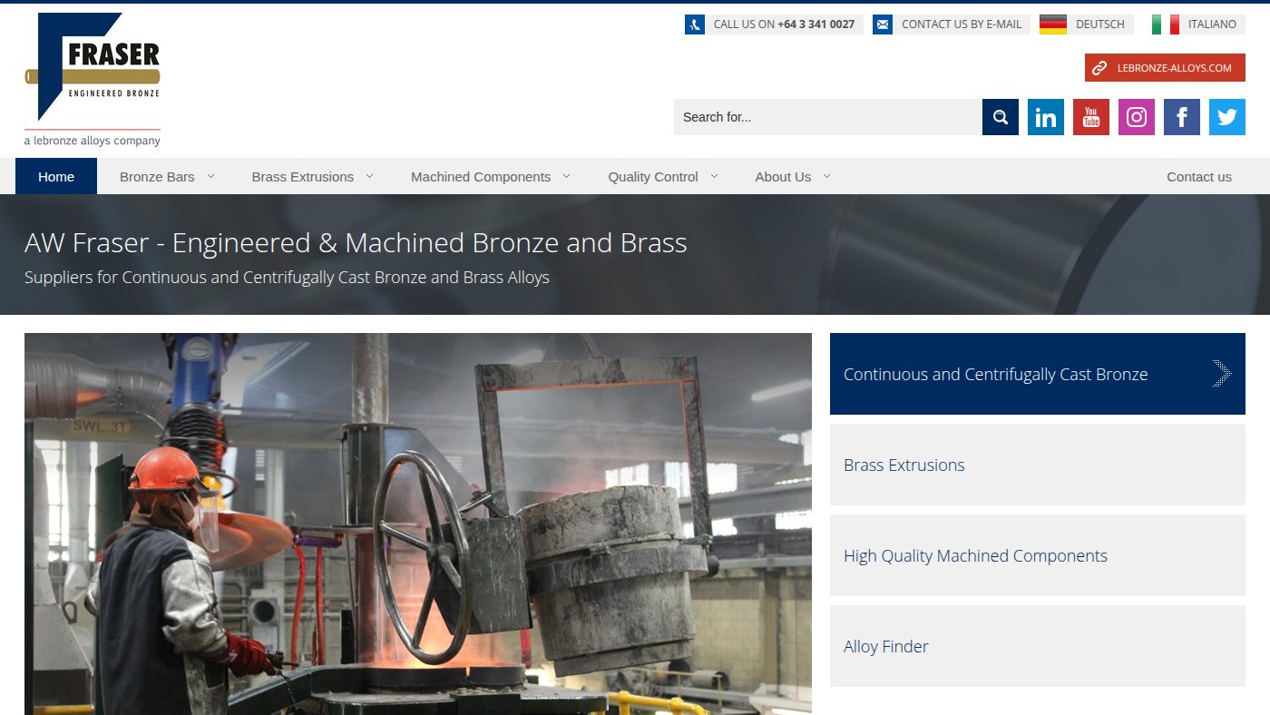 The home page of awfraser.co.nz