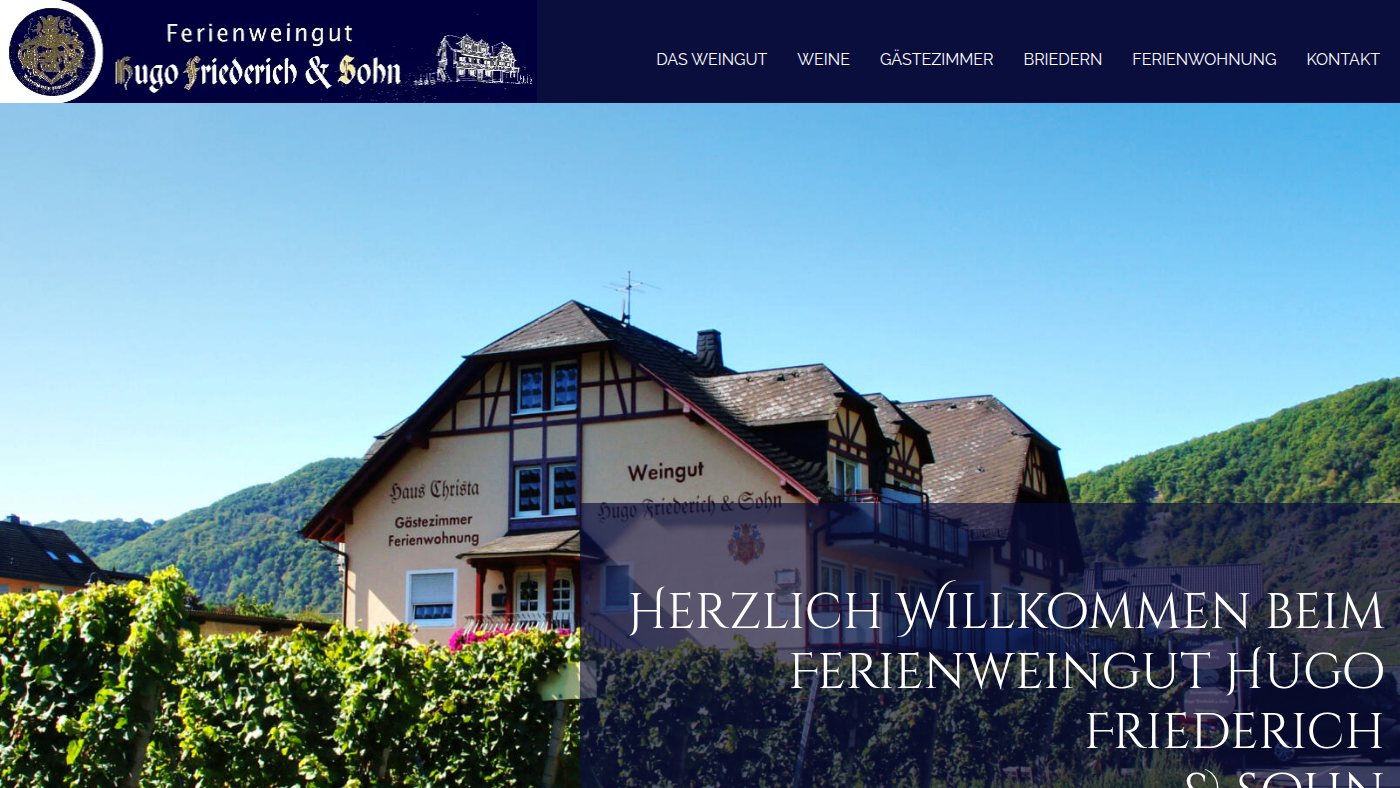 The home page of weingut-hugofriederich.de