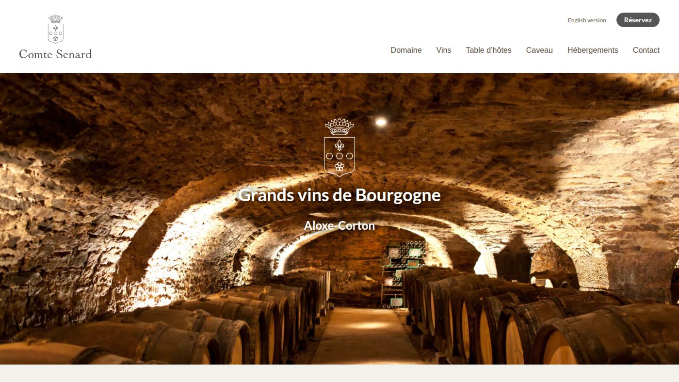 The home page of domainesenard.com