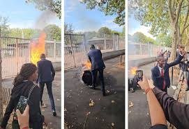 Bally Bagayoko et la poubelle en feu : «CheckNews» a retrouvé une vidéo qui met à mal la version de l’extrême droite