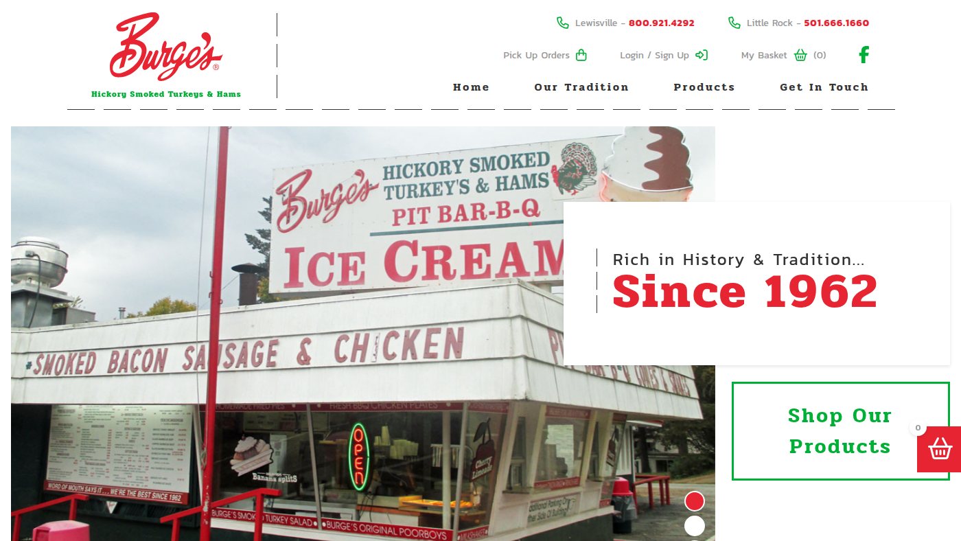 The home page of smokedturkeys.com