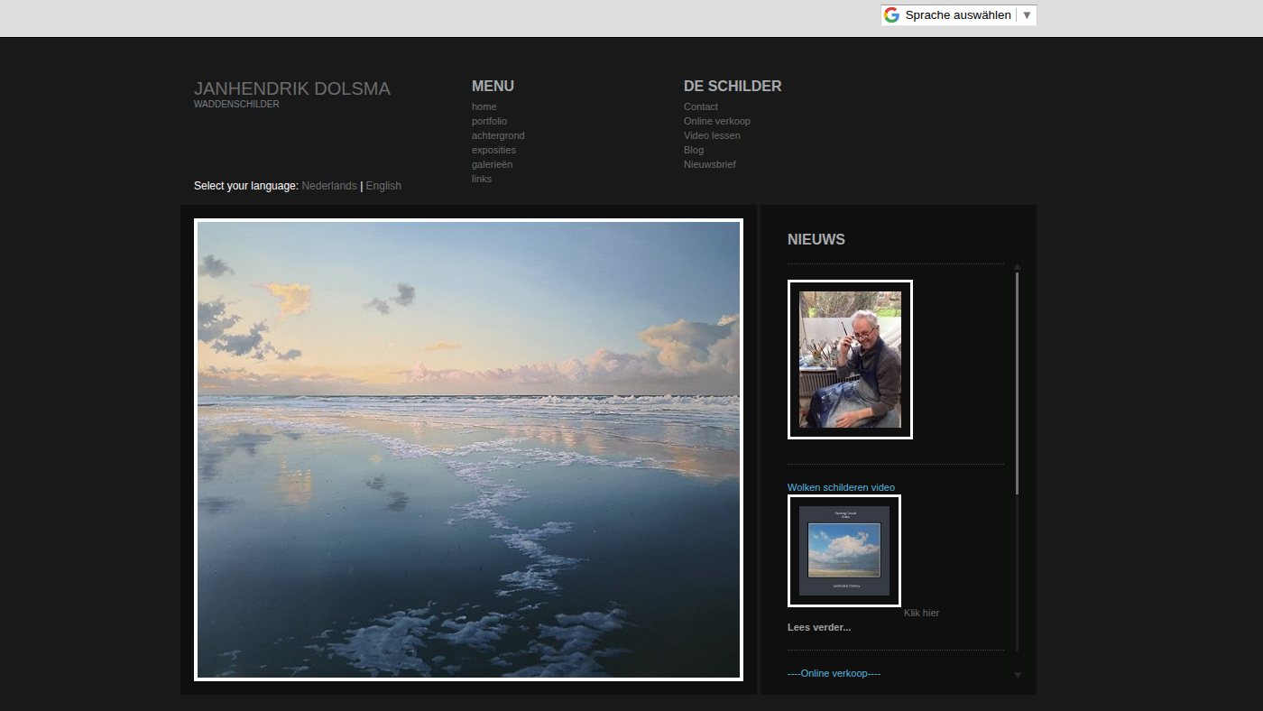 The home page of janhendrikdolsma.nl