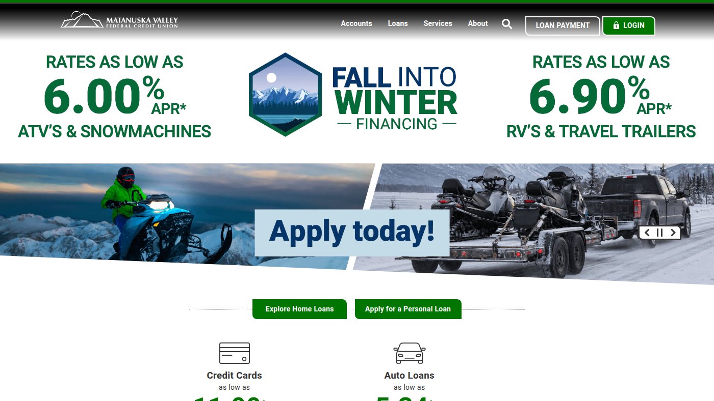 The home page of mvfcu.coop