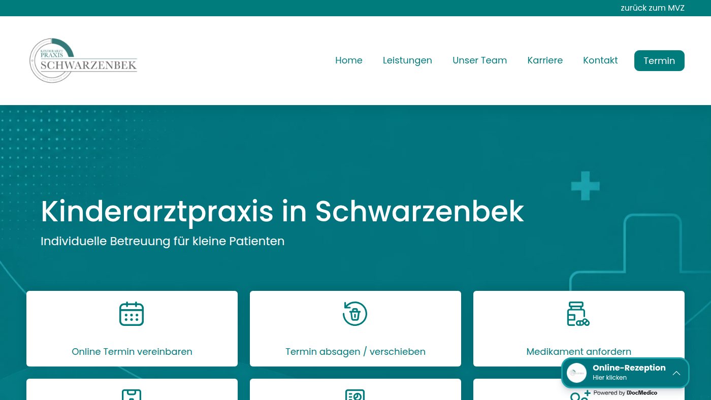The home page of kinderarzt-schwarzenbek.de