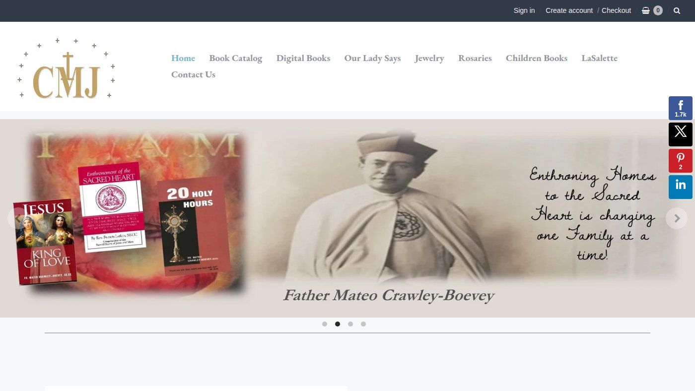 The home page of cmjbooks.com