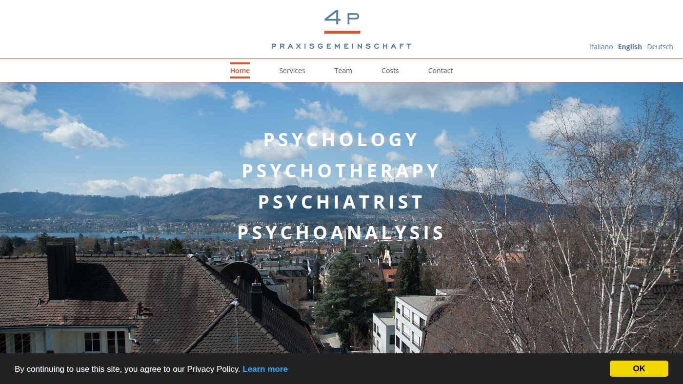The home page of psychotherapie-4p.ch