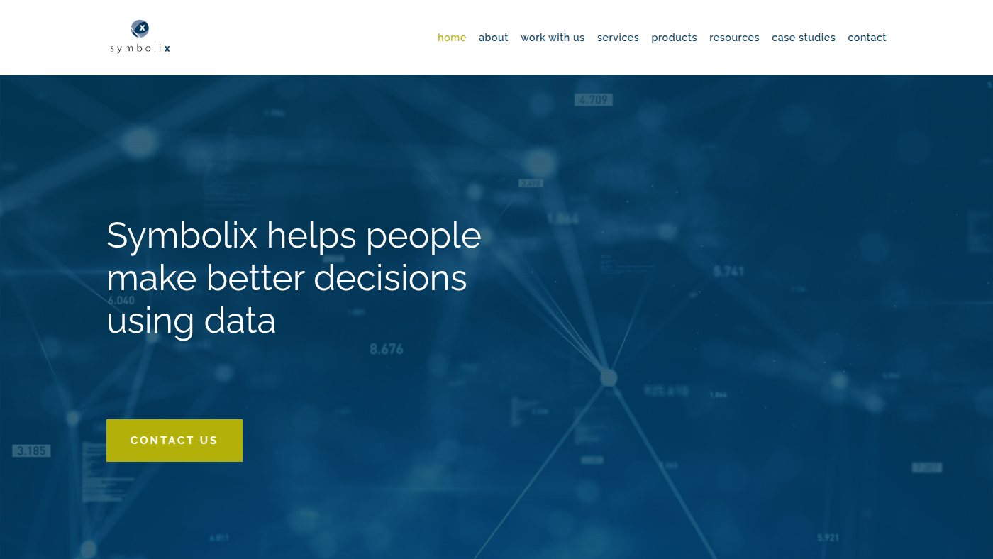 The home page of symbolix.com.au
